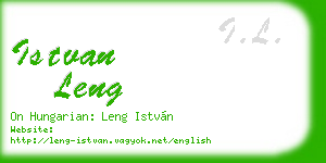 istvan leng business card
